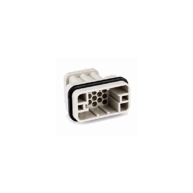Insert HQ, Raccordement à Sertir, femelle, 17 pin, 10A, Polycarbonate, HC 
